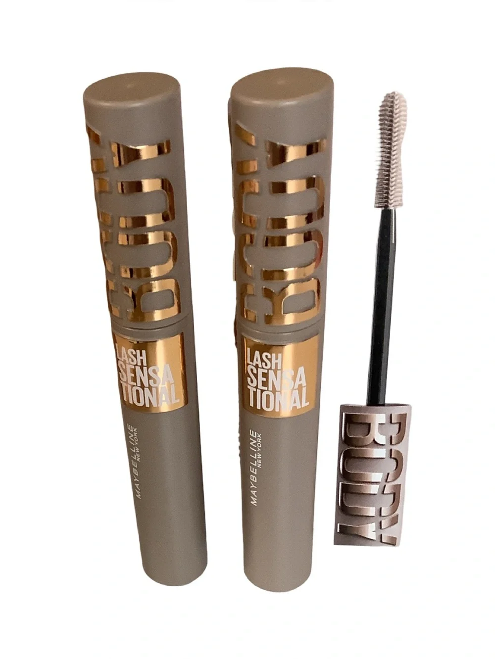 Maybelline Lash Sensational Body in Blackest Black & Blackish Brown.